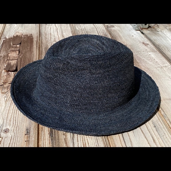 Wyeth Black Bailey Fedora  Packable Adjustable - Picture 3 of 4
